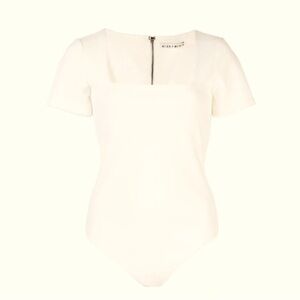 ALICE AND OLIVIA
Short Sleeve Bodysuit In White